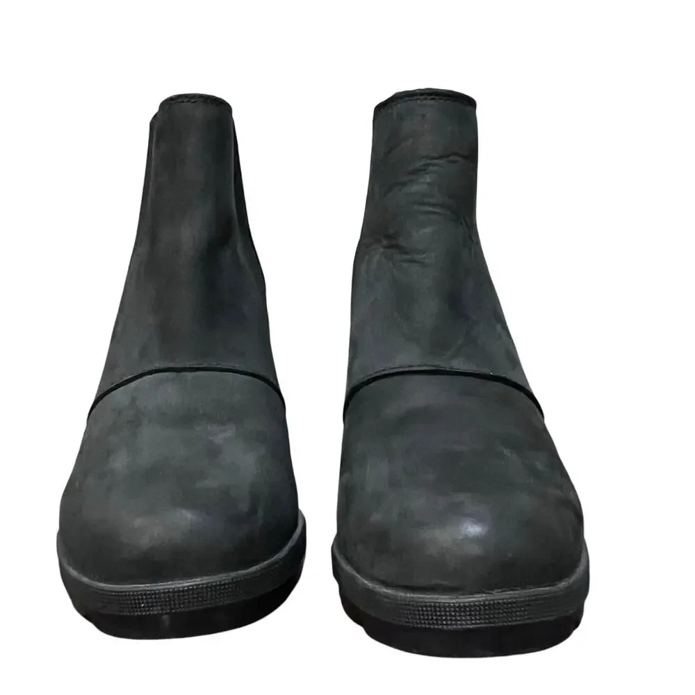 Sorel Women's Joan of Arctic Wedge II Chelsea Boots Pull-on Black Sz 8 - Picture 3 of 6